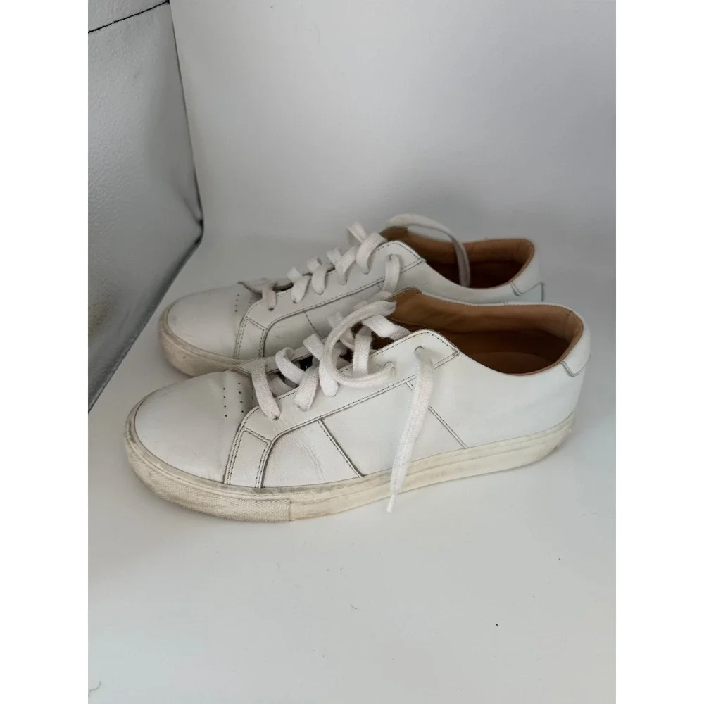 Greats Royale White‎ Leather Sneakers Mens US 9.5 Low Top Made in Italy